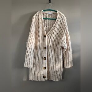 Zara Cream Knit Cardigan